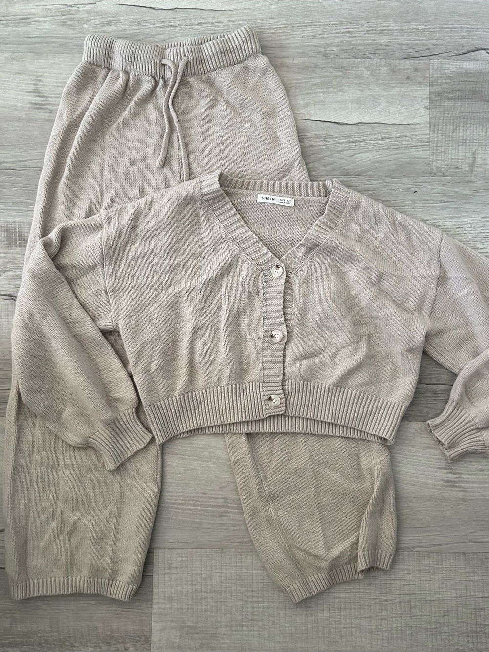 shein kids knit sweater set